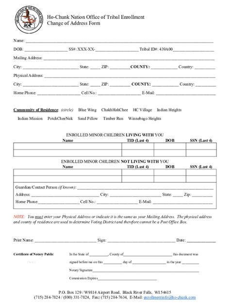 Ho Chunk Address Verification Form: Simple Step-By-Step Guide