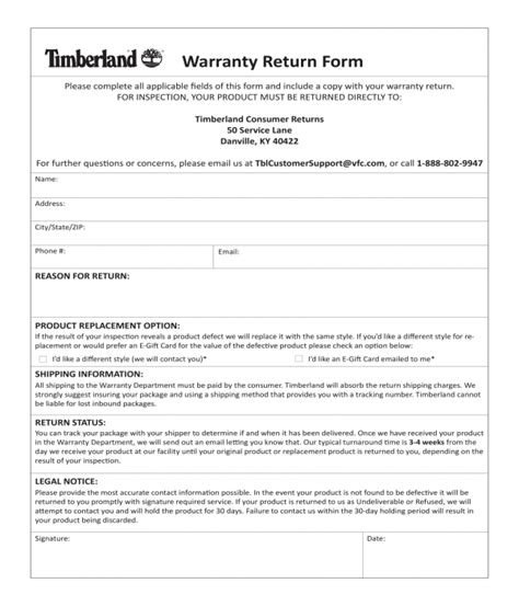 Hoka Warranty Return Form: Easy Process Guide