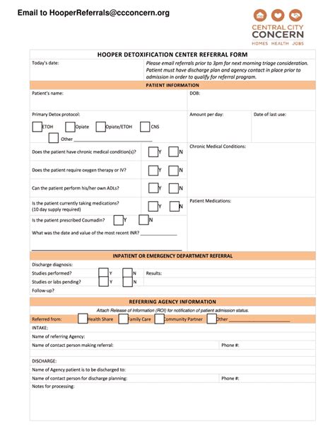 Hooper Detox Referral Form: Get Help For Addiction Today