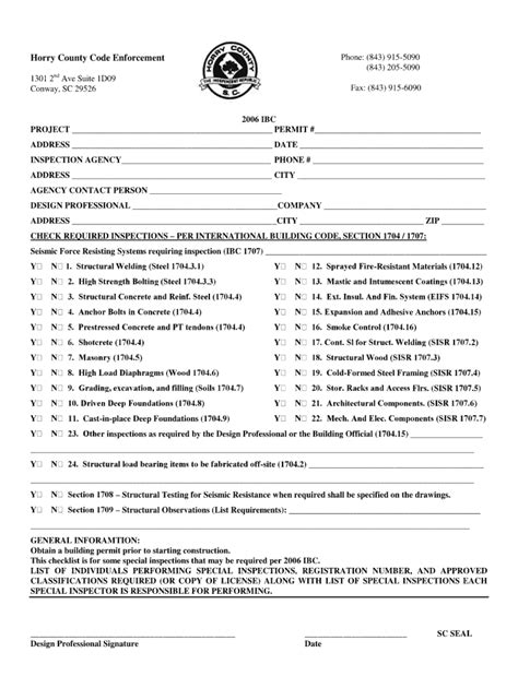 Horry County Code Enforcement Complaint Form And Process