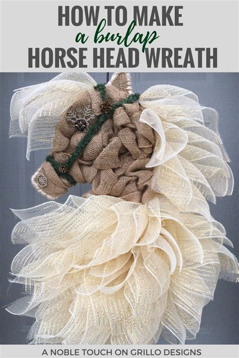 Horse Head Wreath Form Tutorial And Inspiration