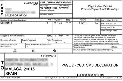 How To Print A Customs Form For International Shipping