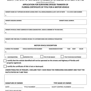 Hsmv Form 82152: A Guide To Floridas Title Transfer