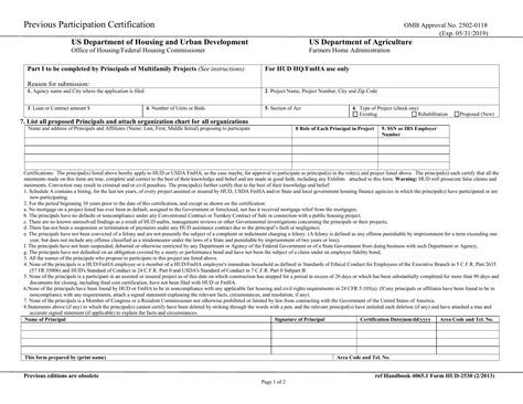 Hud 2530 Form: A Comprehensive Guide For Homebuyers