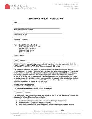 Hud Live-In Aide Verification Form: A Step-By-Step Guide