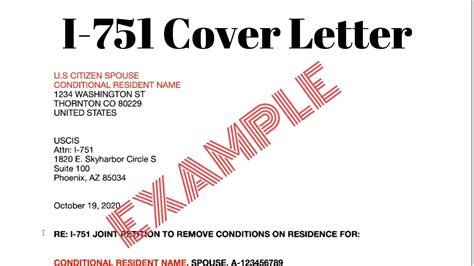 I-751 Cover Letter: A Guide To Removal Of Conditions