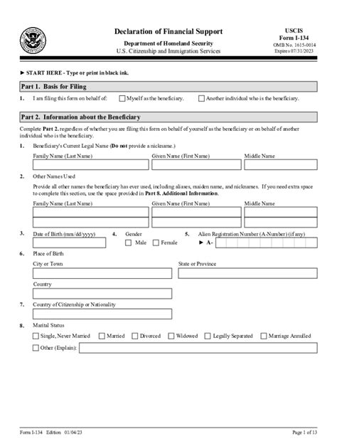 I134a Form Instructions And Guidance For Easy Approval