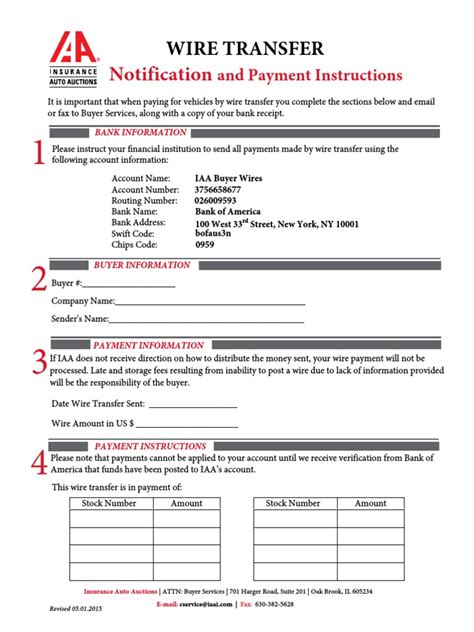 Iaai Wire Transfer Form: A Step-By-Step Payment Guide