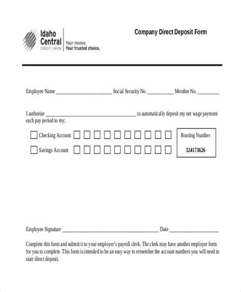 Iccu Direct Deposit Form: Easy Enrollment And Setup