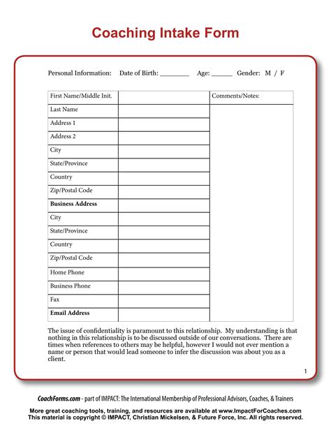 Icf Coaching Intake Form: Streamline Your Client Onboarding Process