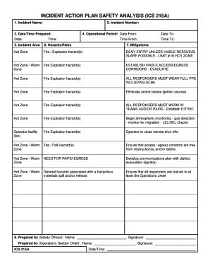 Ics 215a Form: A Comprehensive Guide