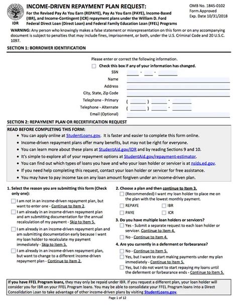 Idr Plan Request Form: A Step-By-Step Guide