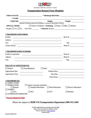 Iehp Transportation Form: A Step-By-Step Guide