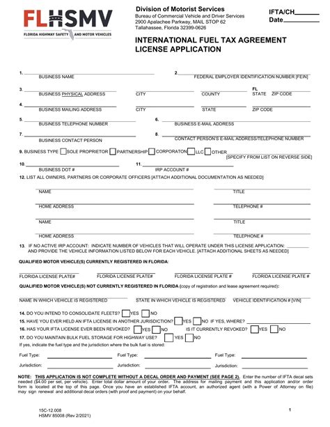 Ifta Application Form: Simplified Filing Process For Carriers