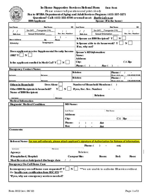 Ihss Change Of Provider Form: A Step-By-Step Guide