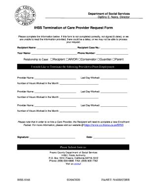 Ihss Provider Termination Form: A Step-By-Step Guide