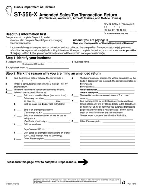 Illinois Form St 556: A Step-By-Step Filing Guide