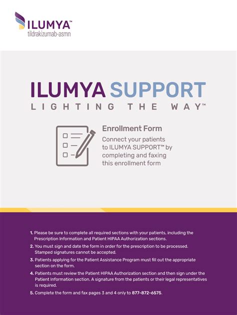 Ilumya Support Enrollment Form: Patient Assistance Made Easy