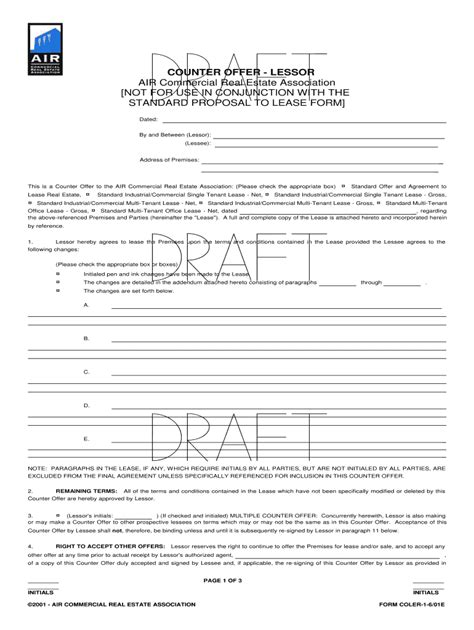 Industrial Commercial Lease-Net Form: A Tenants Guide