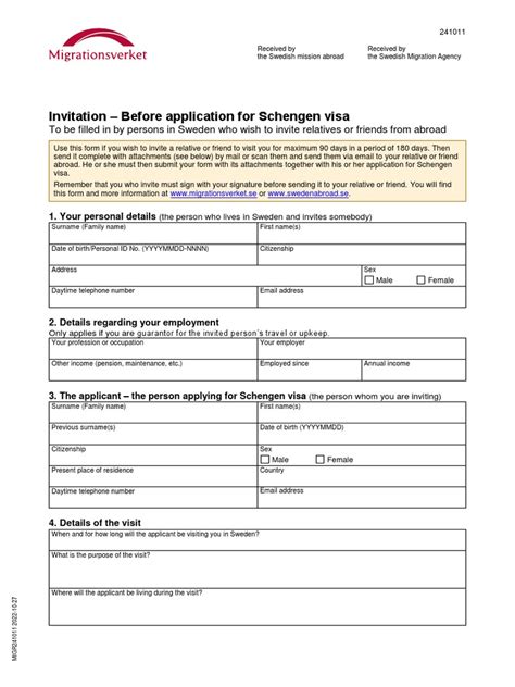 Invitation Form 241011: A Guide To Proper Submission