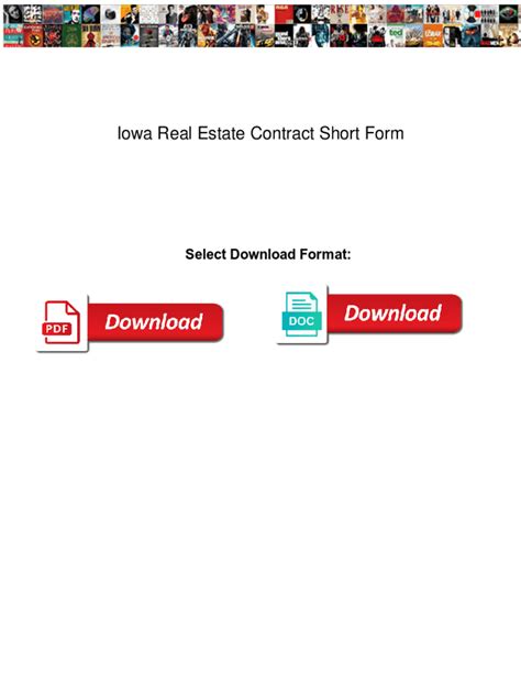 Iowa Real Estate Contract Short Form Essentials