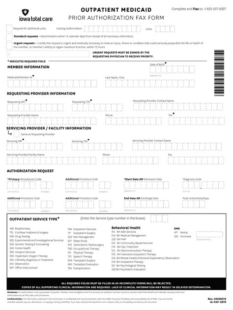 Iowa Total Care Prior Authorization Form Guide