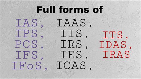 Ips Ias Ifos Full Form Explained In Detail