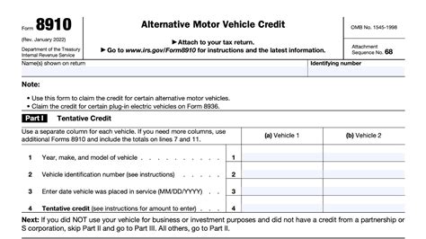 Irs Form 8910: Claim Your Alternative Fuel Credit