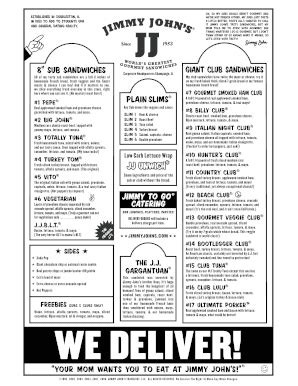 Jimmy Johns Box Lunch Order Form Made Easy