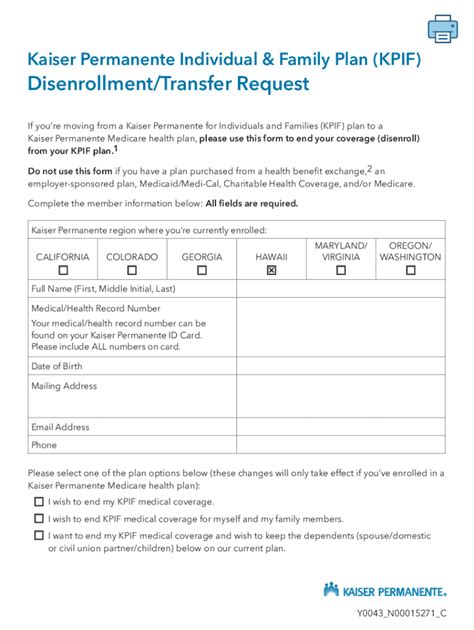 Kaiser Permanente Disenrollment Form: A Step-By-Step Guide