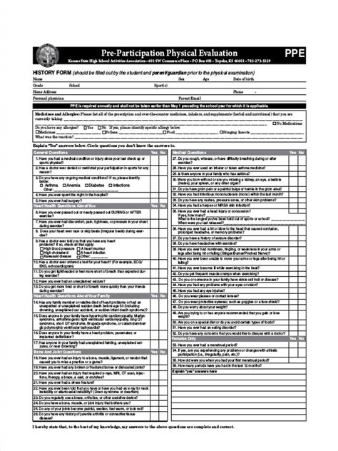 Kanawha County Sports Physical Form Made Easy