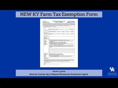 Kentucky Farm Exemption Form: A Simple Guide