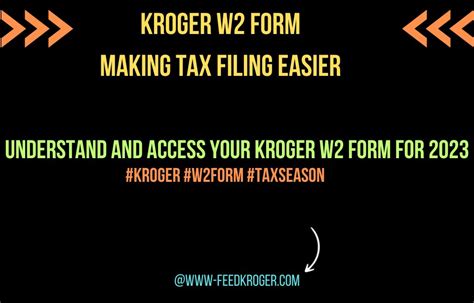 Kroger W2 Form: Easy Access And Download Guide