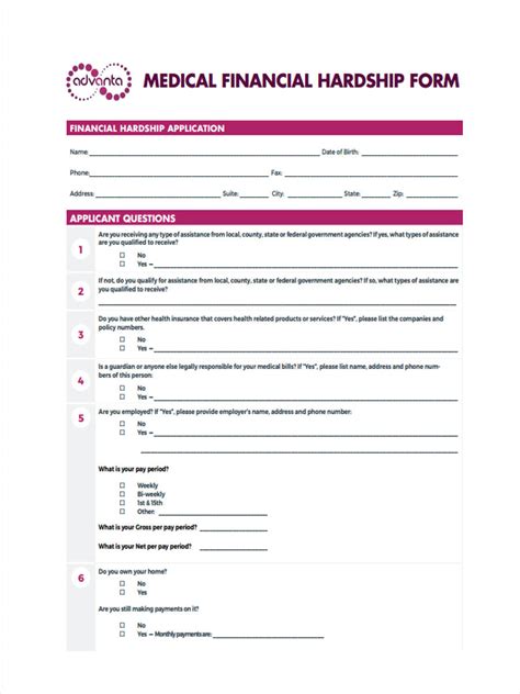 Labcorp Financial Hardship Form: Relief For Medical Expenses