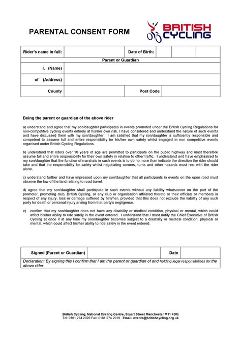 Lifetime Parental Consent Form: Know Your Rights And Limits