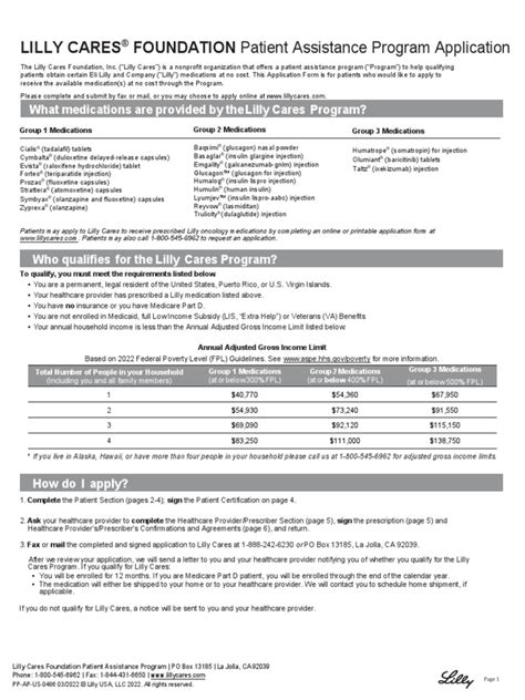 Lilly Cares Prescription Request Form: Easy Patient Assistance