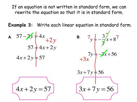 Linear Equation In Standard Form Calculator Tool