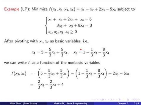 Linear Programming Canonical Form Explained Simply