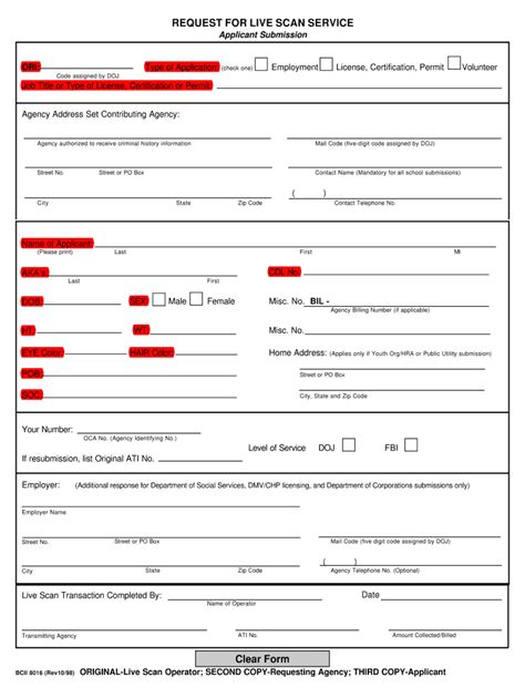 Live Scan Application Form For Ihss Providers Made Easy