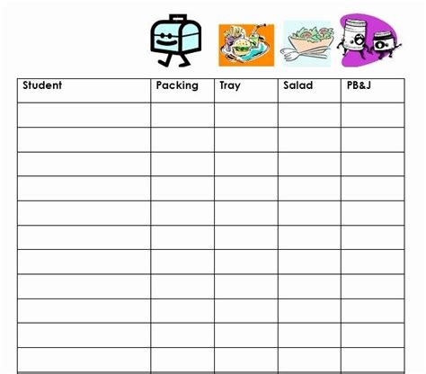 Lunch Order Form Template For Easy Meal Planning