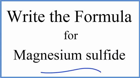 Magnesium And Sulfur Ionic Compound Formula Revealed