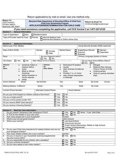 Maryland Snap Redetermination Form: A Step-By-Step Guide