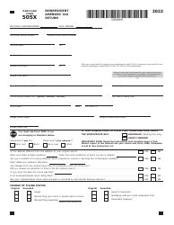 Marylland Form 505 Filing Instructions And Requirements