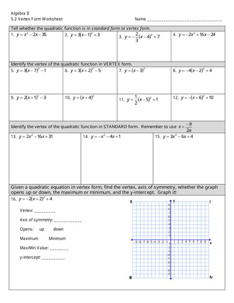 Master Vertex Form With 10 Essential Practice Problems