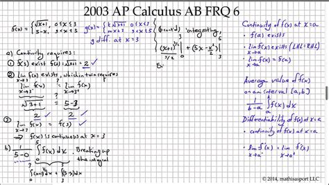 Mastering 2003 Ap Calc Ab Frq Form B