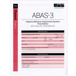 Mastering Abas-3 Parent Form Scoring Made Easy