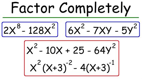 Mastering Completely Factored Form In Algebra