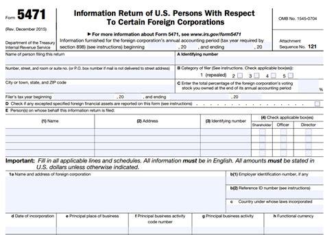 Mastering Form 5471 Schedule J Filing Requirements