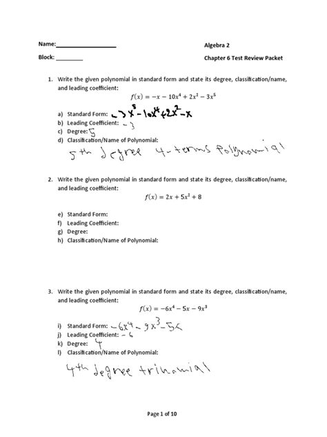 Mastering Polynomials: 5 Key Facts About Standard Form