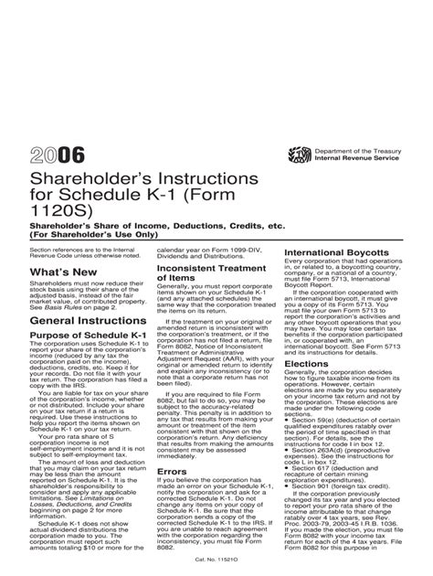 Mastering Schedule K-1 Form 1120s Instructions